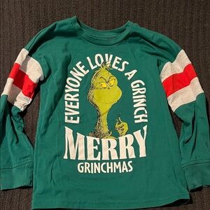 Jumping Beans Green Grinch Long Sleeve Tee